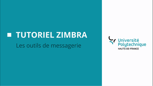 Tutoriel Zimbra: Les outils de messagerie